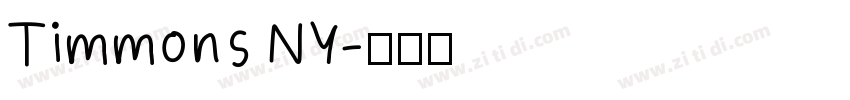 Timmons NY字体转换